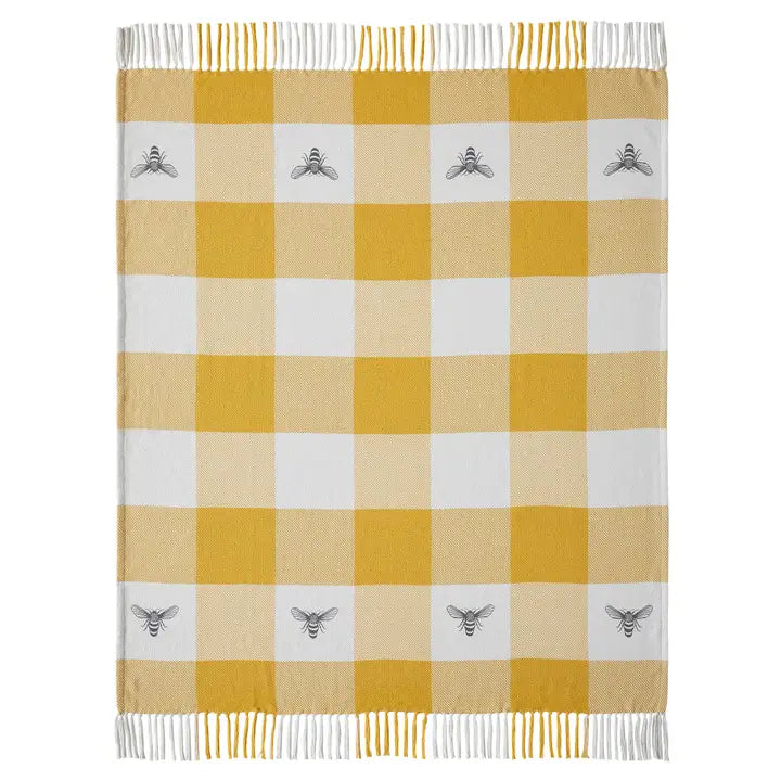 Mayflower Market Woven Bee Throw