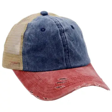 Nissi Caps Distressed Baseball Hat