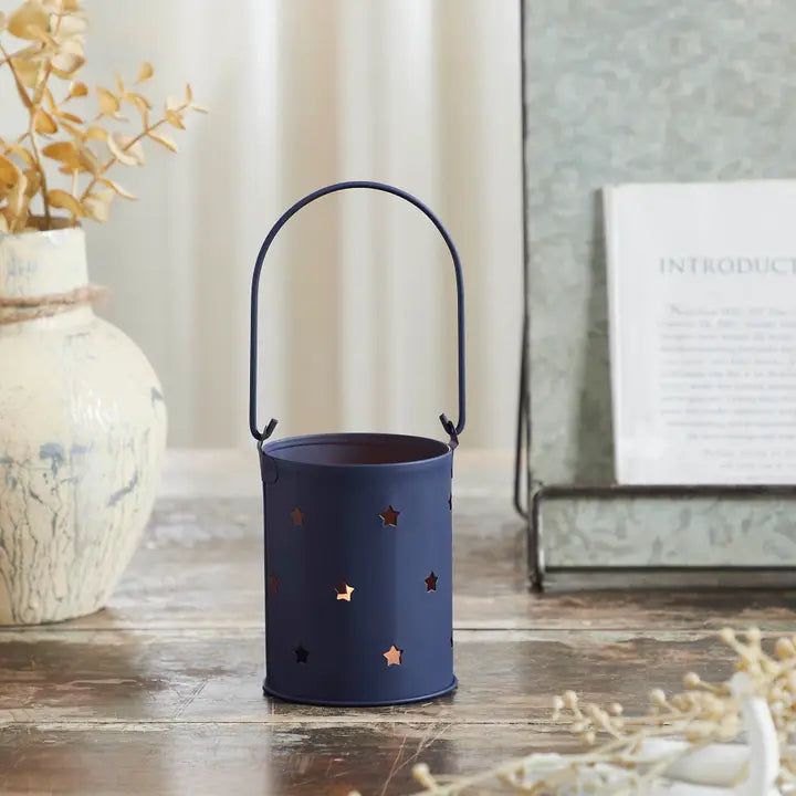 Mayflower Market Metal Starry Night Votive Candle Holder