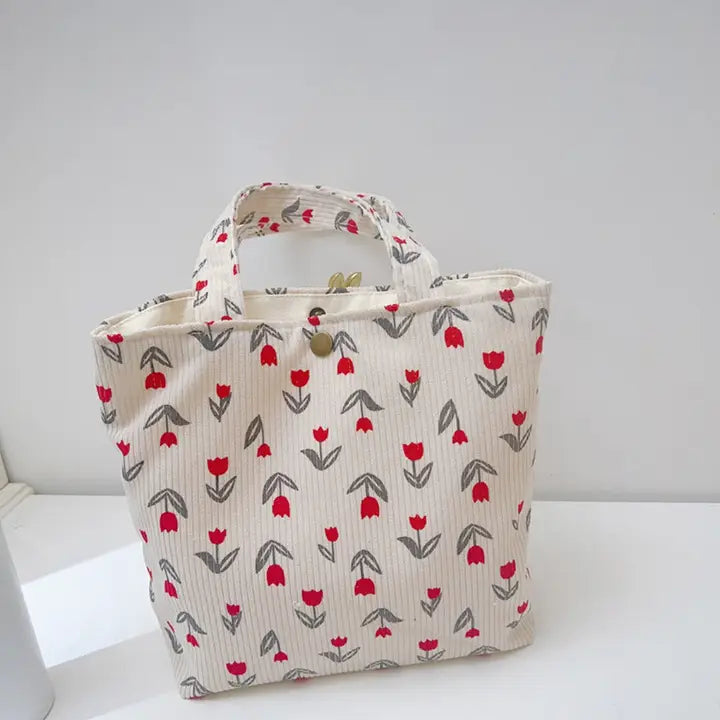 Mini Corduroy Tote Bag
