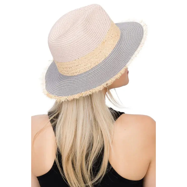 Jewel & Clara Fringe Trim Hat