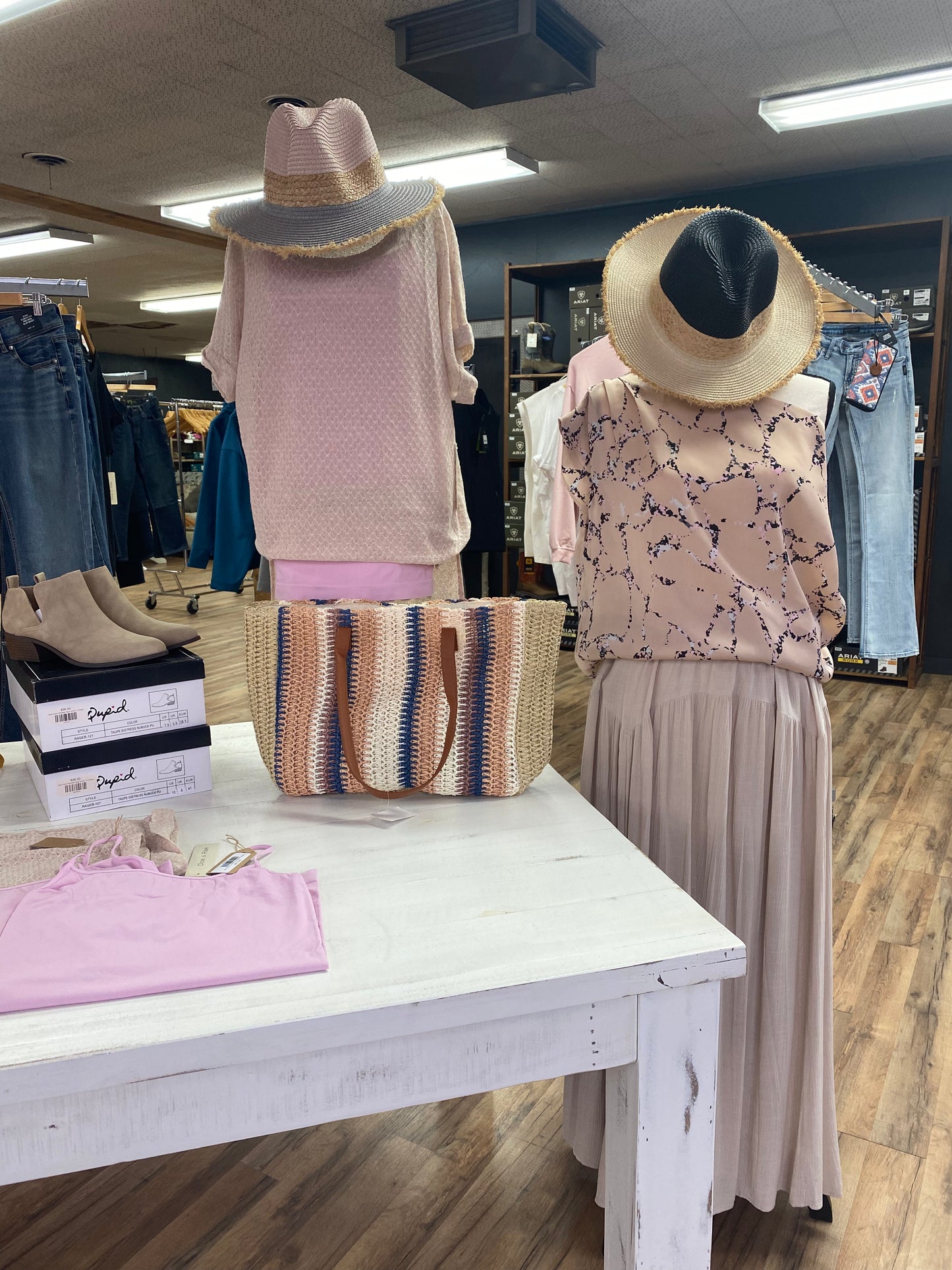 Elan Marble Print Top