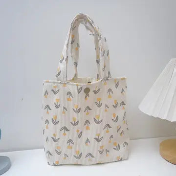 Mini Corduroy Tote Bag
