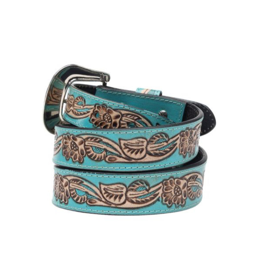 Myra Hand Tooled Leather Belt