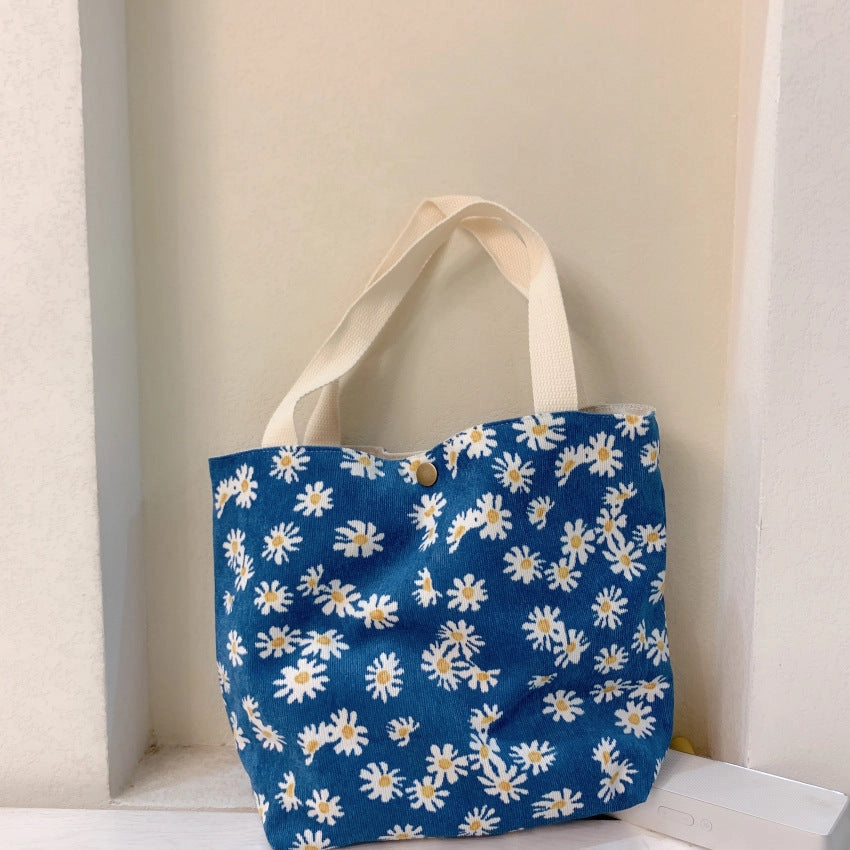 Mini Corduroy Tote Bag