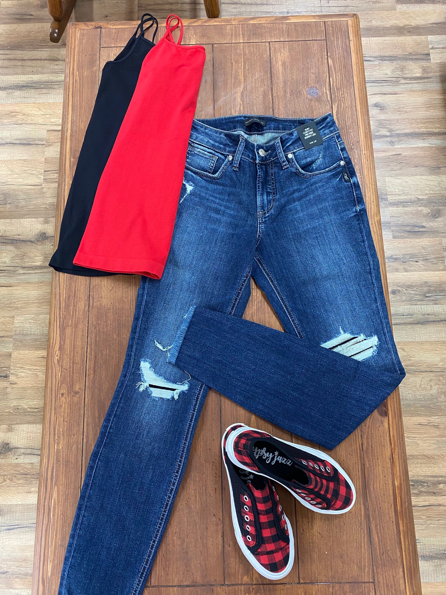 Gypsy Jazz Mesh Black & Red Sneaker - Whitt & Co. Clothing
