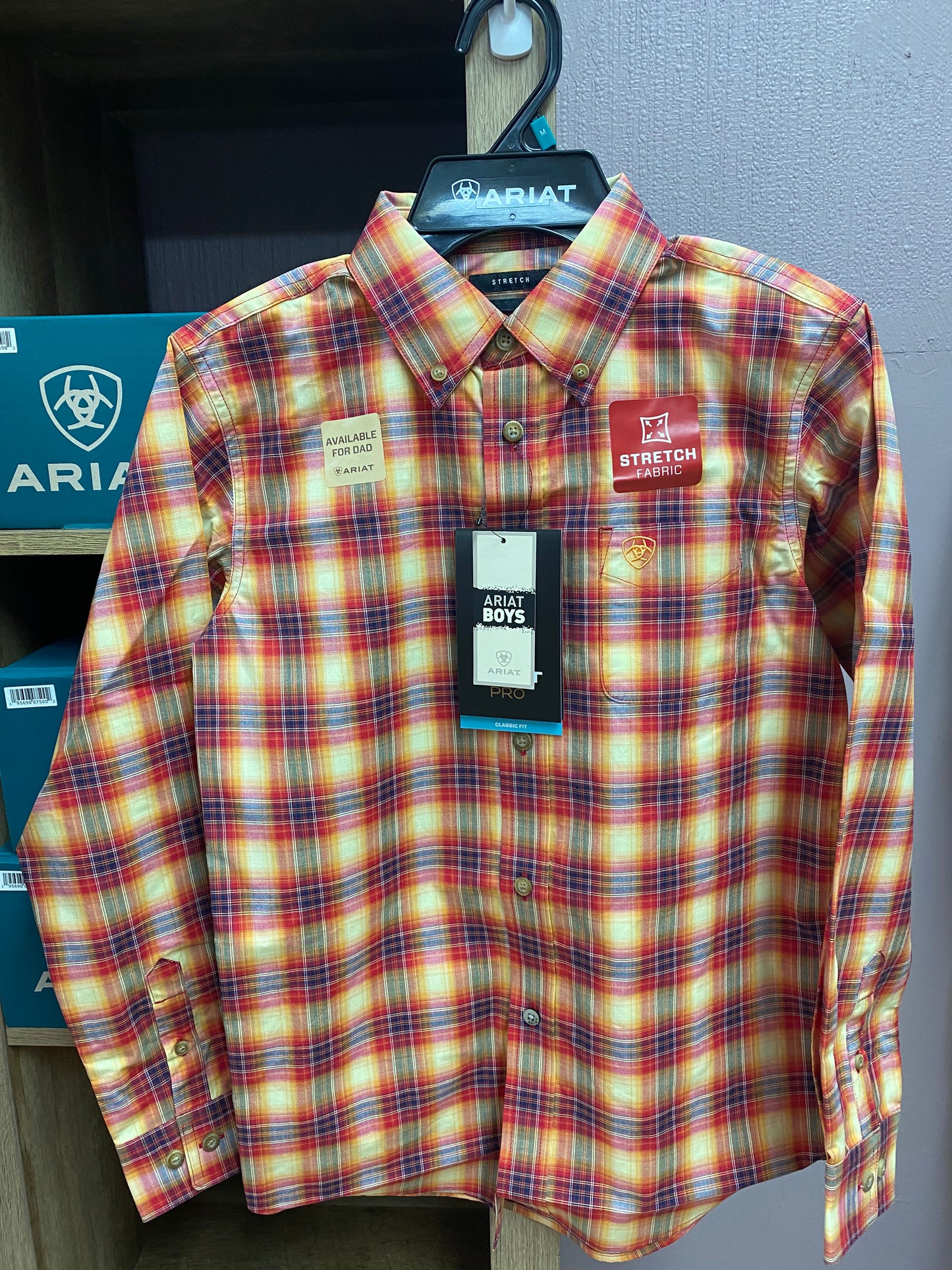 Ariat Boy’s Pro Nayel Classic Long Sleeve Shirt - Whitt & Co. Clothing