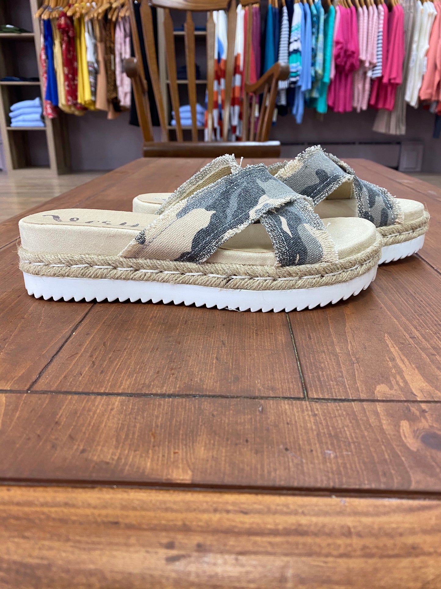 Very G Laney Gray Camo Sandal - Whitt & Co. Clothing