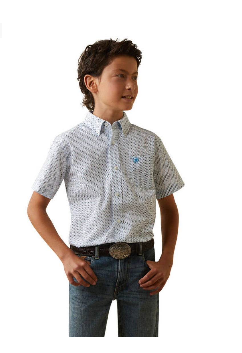Ariat Boy’s Luca Short Sleeve Shirt - Whitt & Co. Clothing