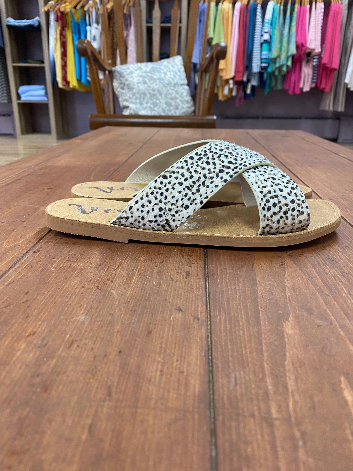 Very G Seaside Beige Leopard Sandal - Whitt & Co. Clothing