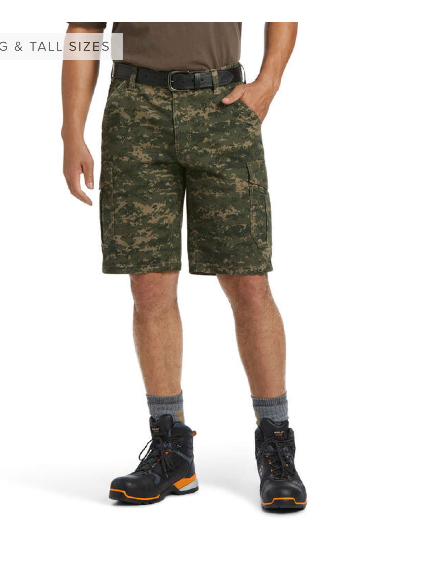 Ariat Men’s Rebar DuraStretch Made Tough Cargo Short - Whitt & Co. Clothing