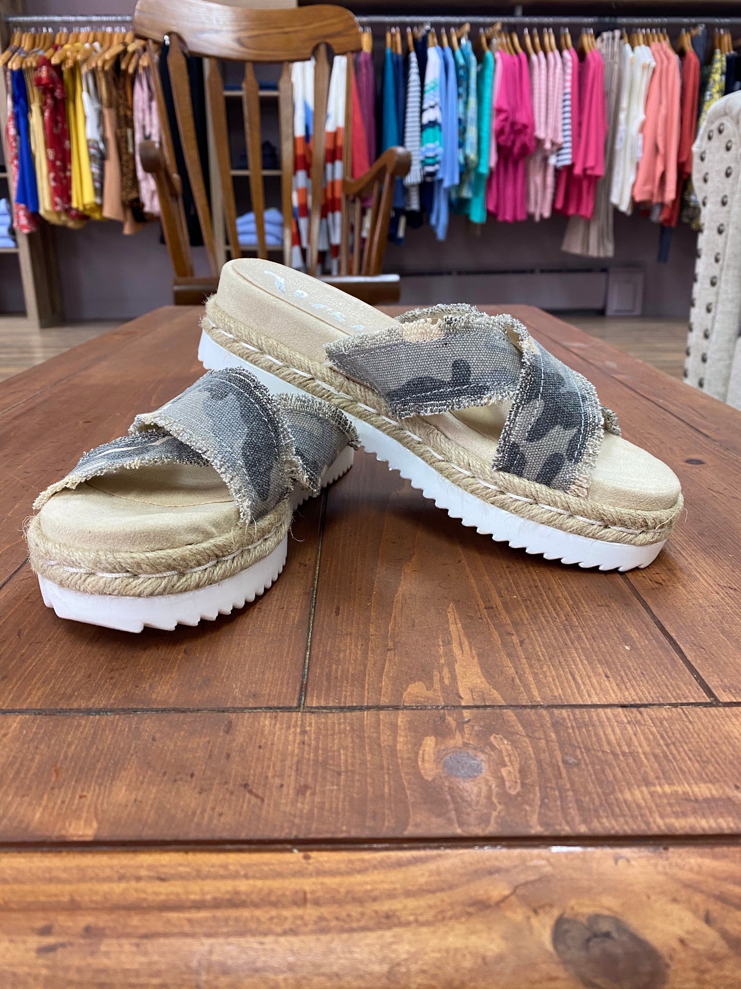 Very G Laney Gray Camo Sandal - Whitt & Co. Clothing