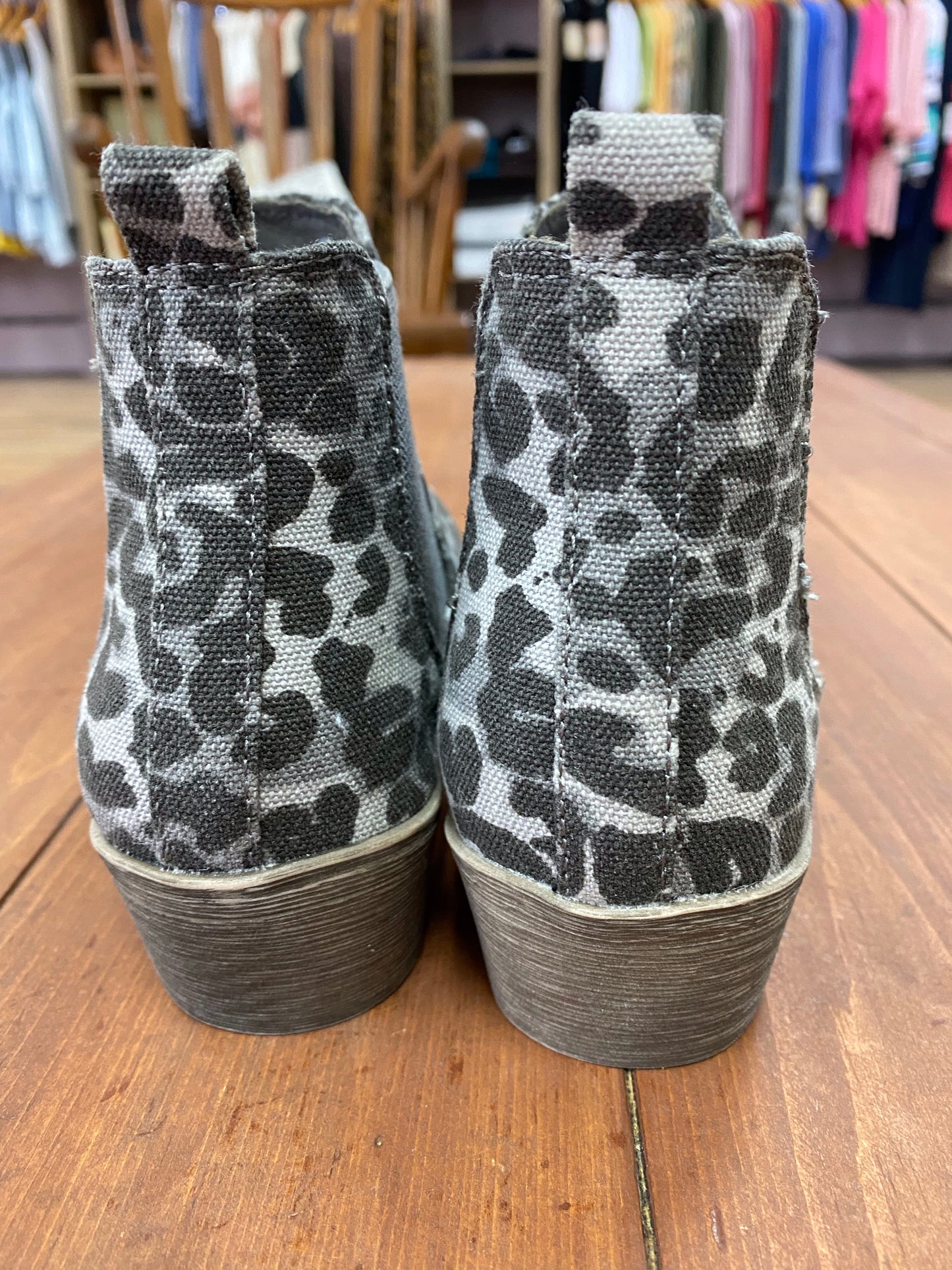 Very G Rezza Gray Leopard Bootie - Whitt & Co. Clothing