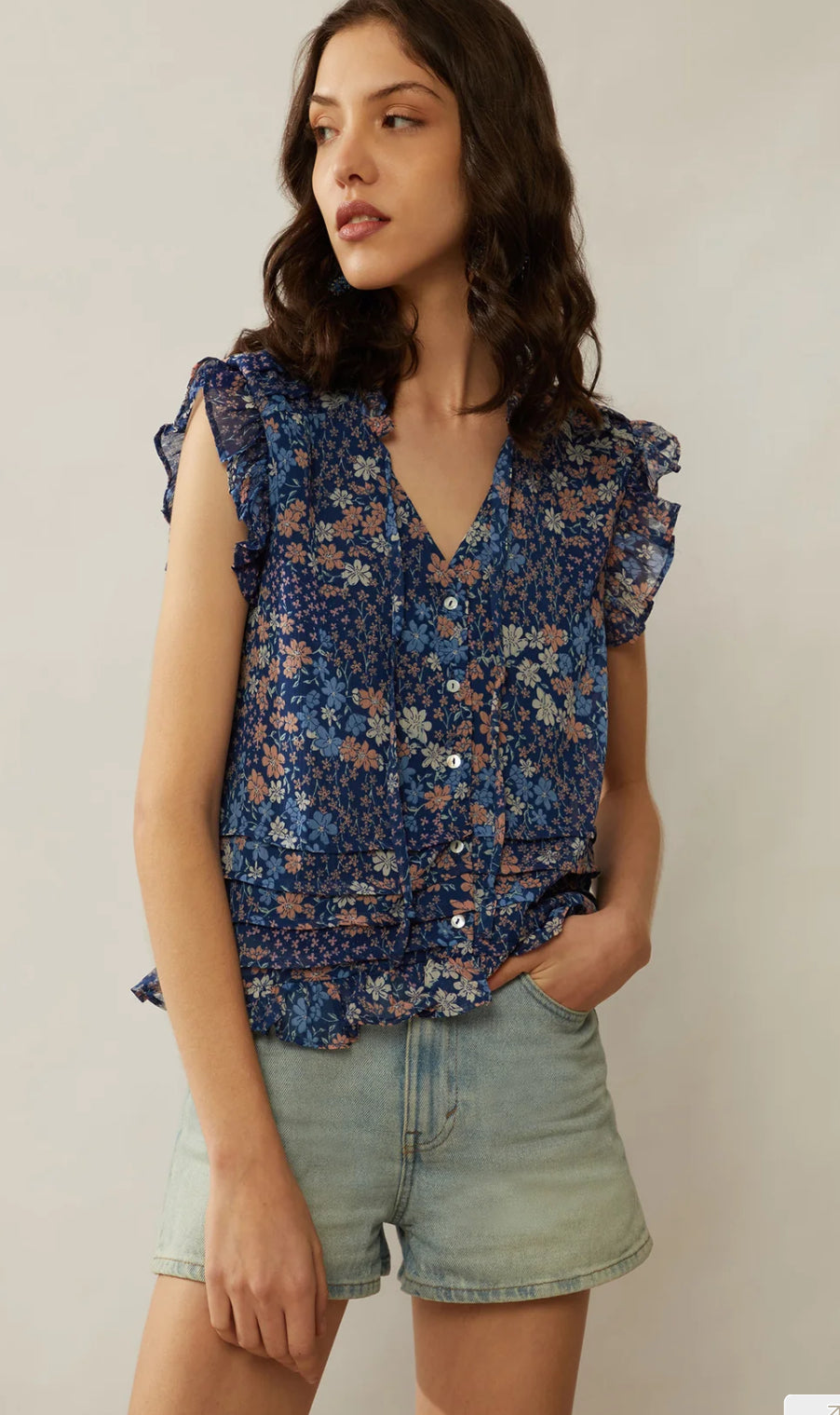 Myra Dina Floral Top