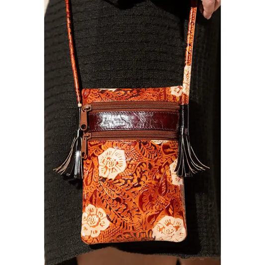 Macchia di Ruggine Leather Cell Phone Bag