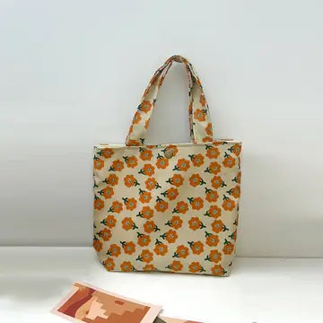 Mini Corduroy Tote Bag