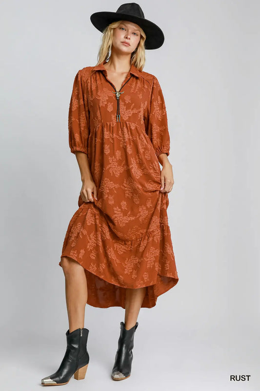 Umgee Floral Maxi Dress