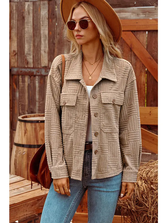 Fashion W Button Up Shacket