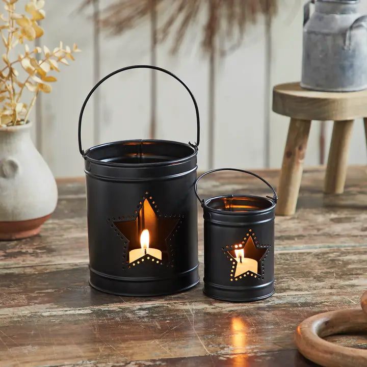Mayflower Market Metal Star Cutout Candle Holders-Set of 2