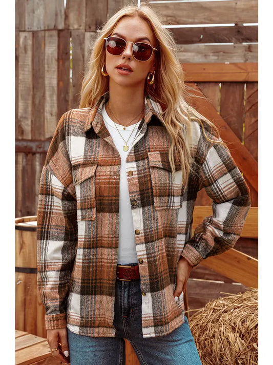 Fashion W Fleece Button Up