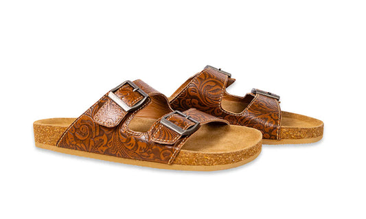 Myra Maggie Tooled Leather Sandals