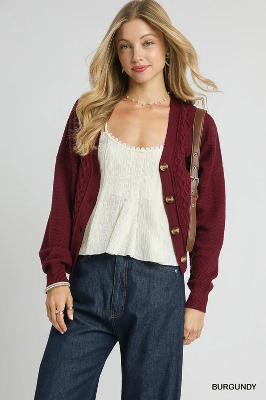 Umgee Button Up Cardigan