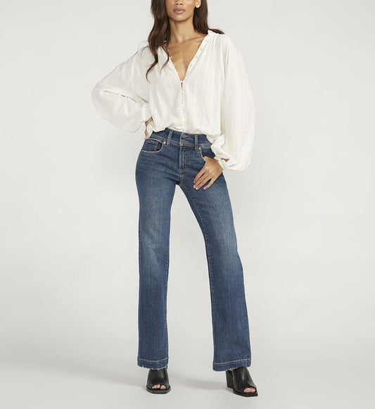 Silver Jeans Co. Suki Curvy Mid Rise Trouser - Whitt & Co. Clothing