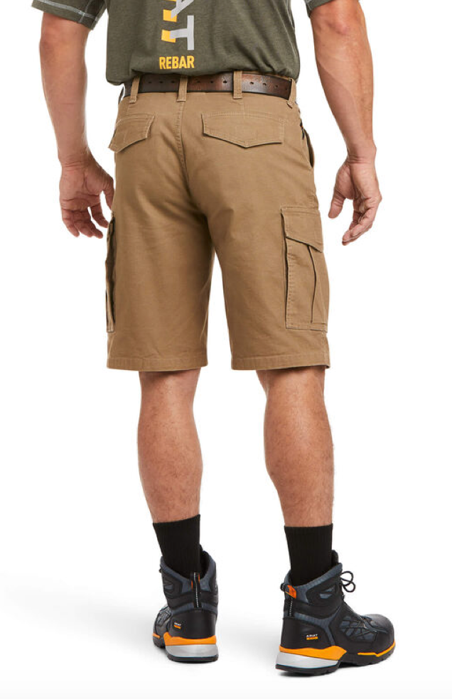Ariat Men s Rebar DuraStretch Made Tough Cargo Short Whitt Co