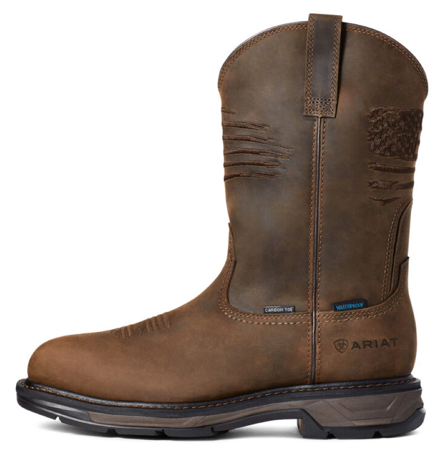Ariat Men’s WorkHog XT Patriot Waterproof Carbon Toe Work Boot - Whitt & Co. Clothing