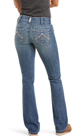 Ariat Women’s R.E.A.L. Arrow Kylee Mid Rise Straight Leg Jean - Whitt & Co. Clothing