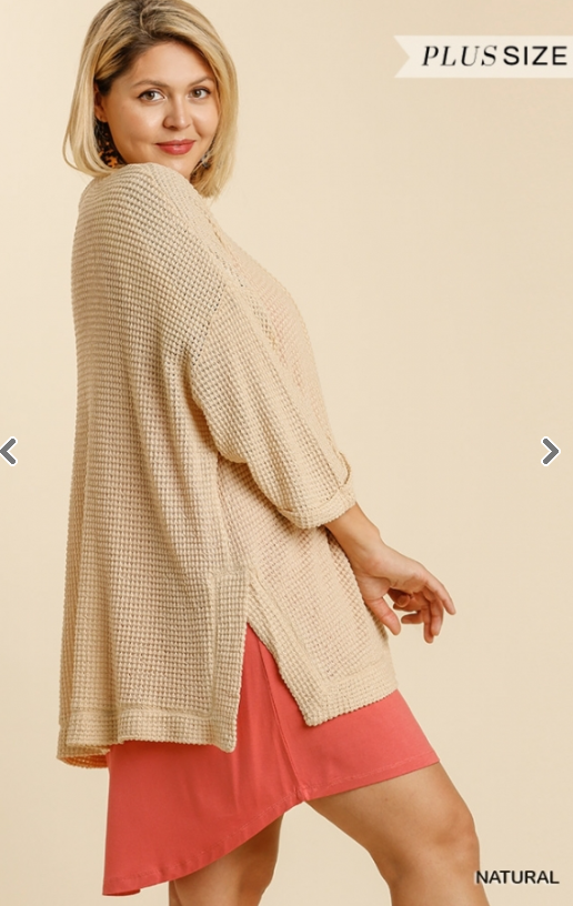 Umgee Plus Knit Cardigan - Whitt & Co. Clothing