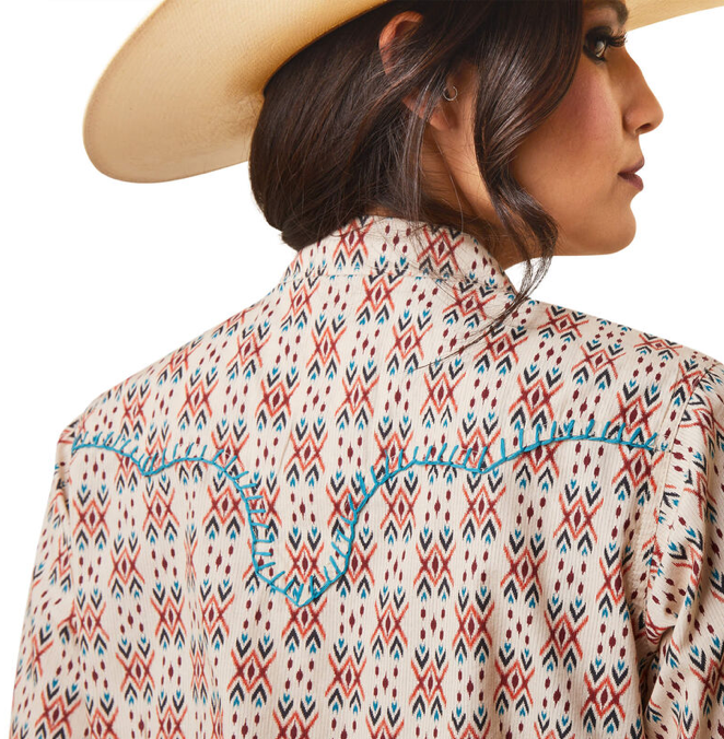 Ariat Women’s R.E.A.L. Snap Long Sleeve Cimmaron Printed Daley - Whitt & Co. Clothing