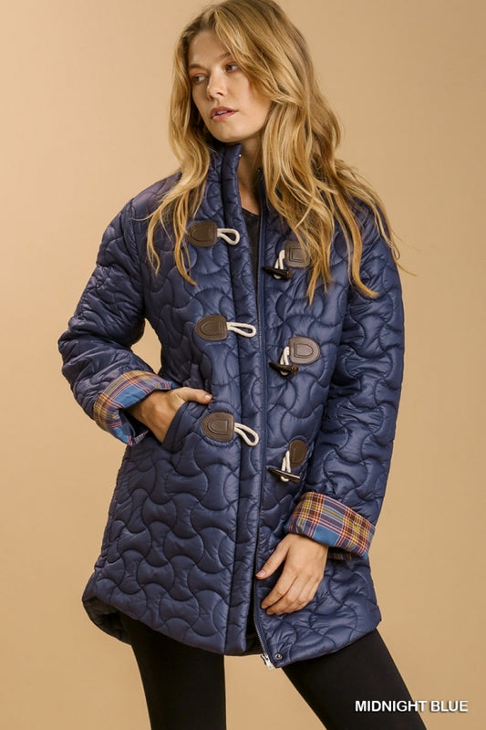 Umgee Quilted Zip Up Jacket - Whitt & Co. Clothing