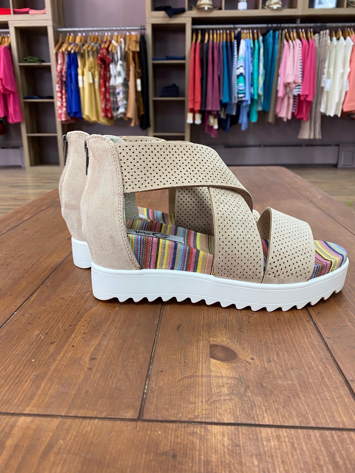 Very G Allie Cream Sandal - Whitt & Co. Clothing