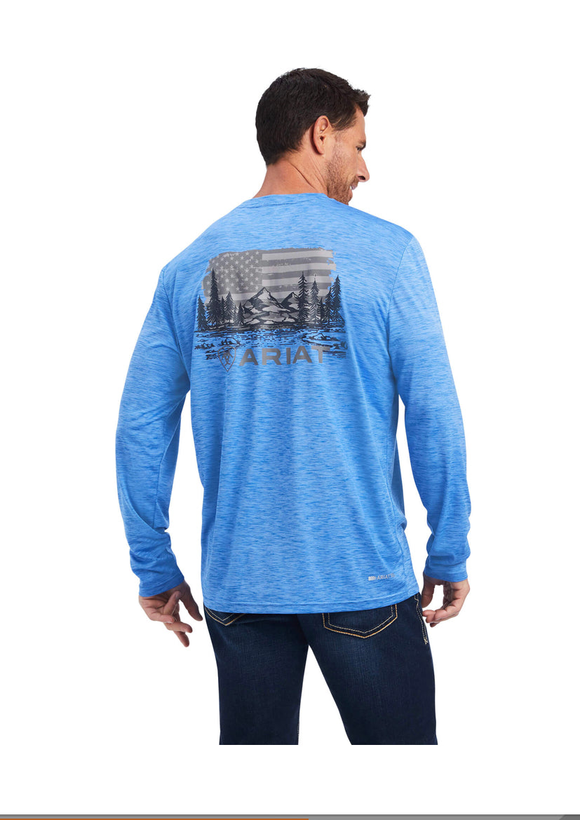 Ariat Men’s Charger Land of the Free Long Sleeve T-Shirt - Whitt & Co. Clothing