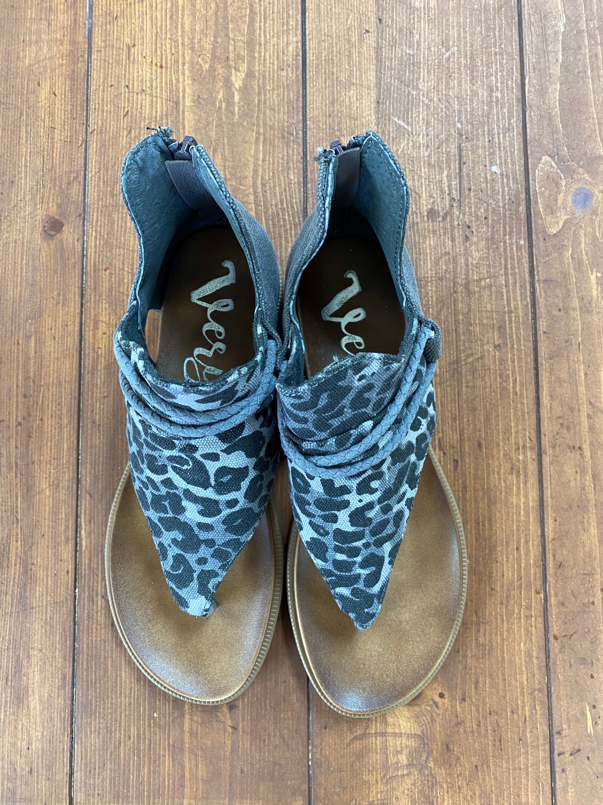 Very G Angelika Gray Leopard Sandal - Whitt & Co. Clothing